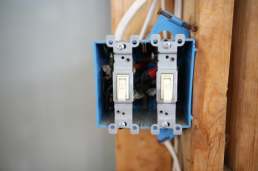 PTI Electric - electric wires to switches in plastic outlet box